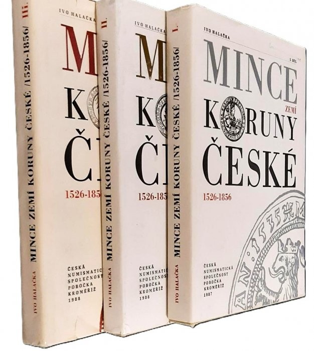 Halačka, Mince zemí Koruny české, komplet: tří díly + 2 doda - 2