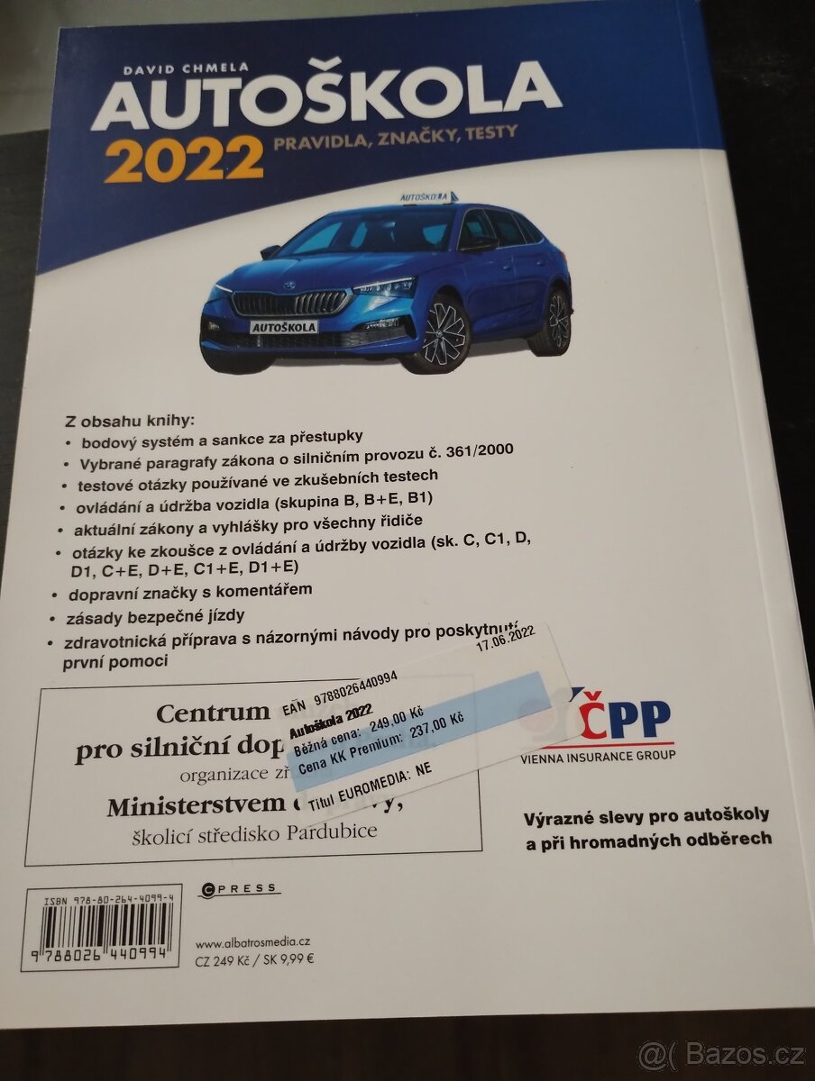 AUTOŠKOLA 2022 pravidla, značky testy - 2