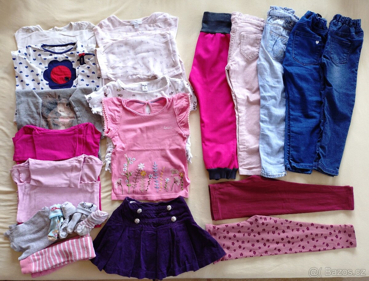 Balík oblečení holka (32 ks) vel. 98-104 (2-4 roky) - 2