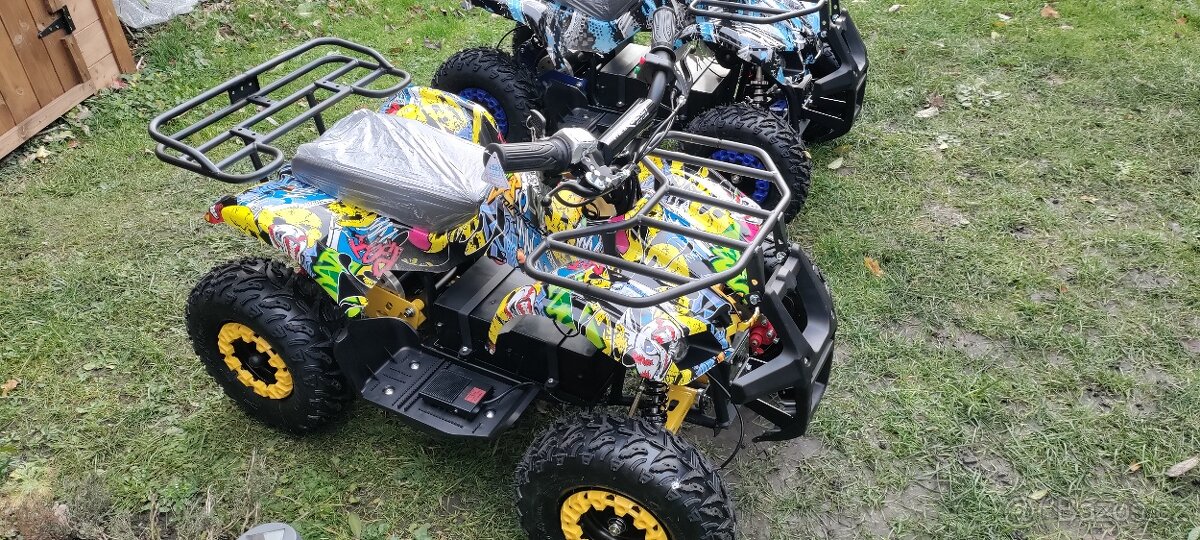 Nová dětská Elektrická čtyřkolka Tori 1200W zelená - 2