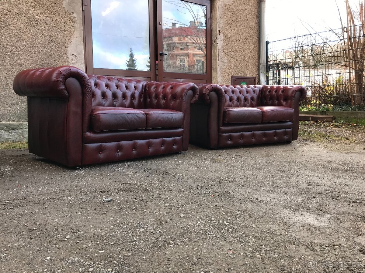 Chesterfield v zánovním stavu - 2