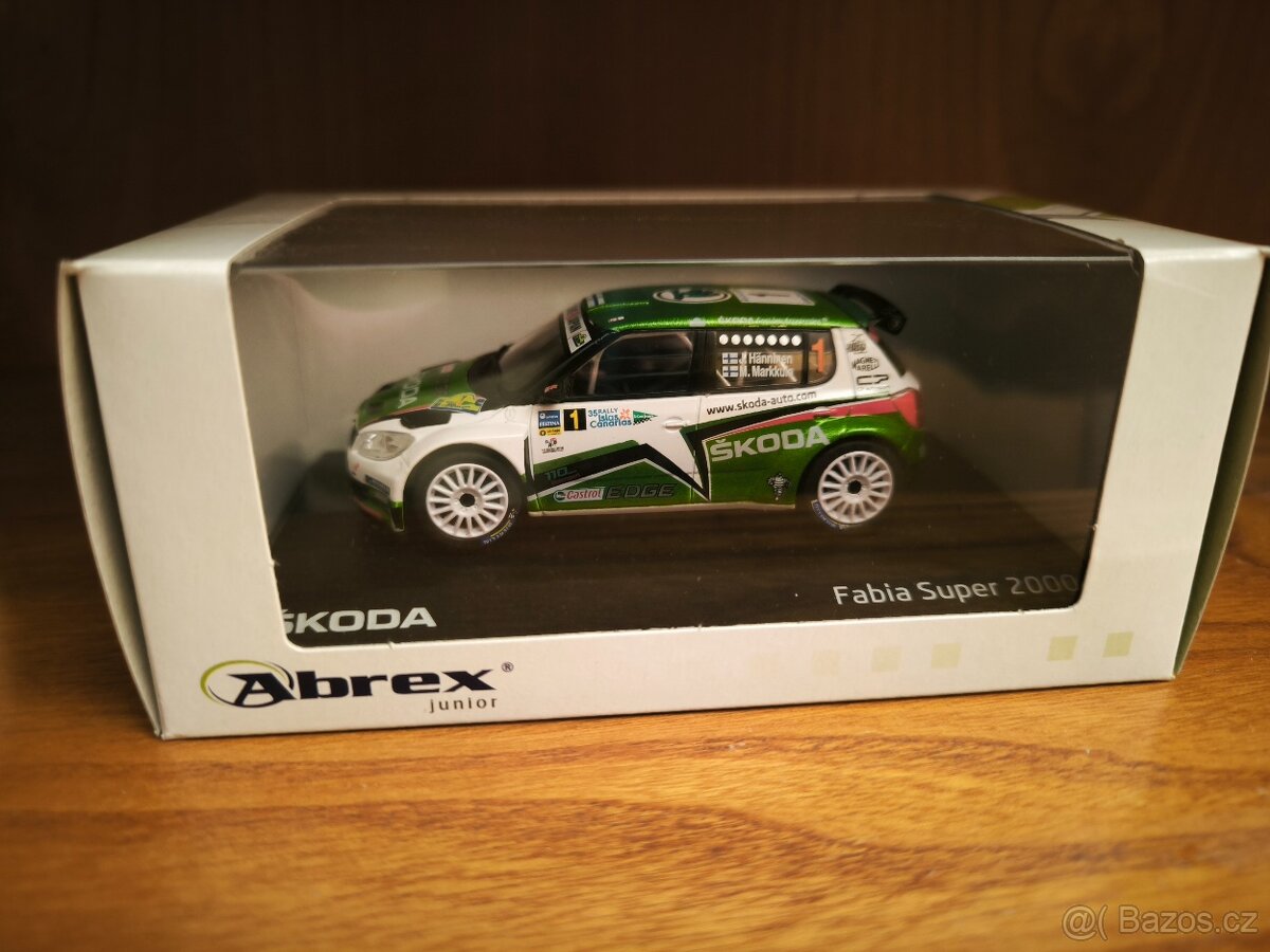 Model Škoda Fabia S2000 Abrex 1:43 - 2