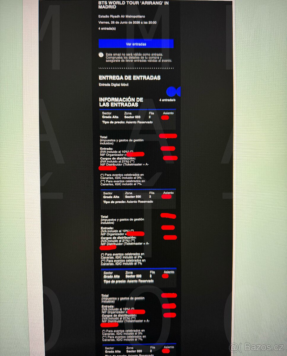 BTS Madrid 26.6.2026 - 27.6.2026 - 2