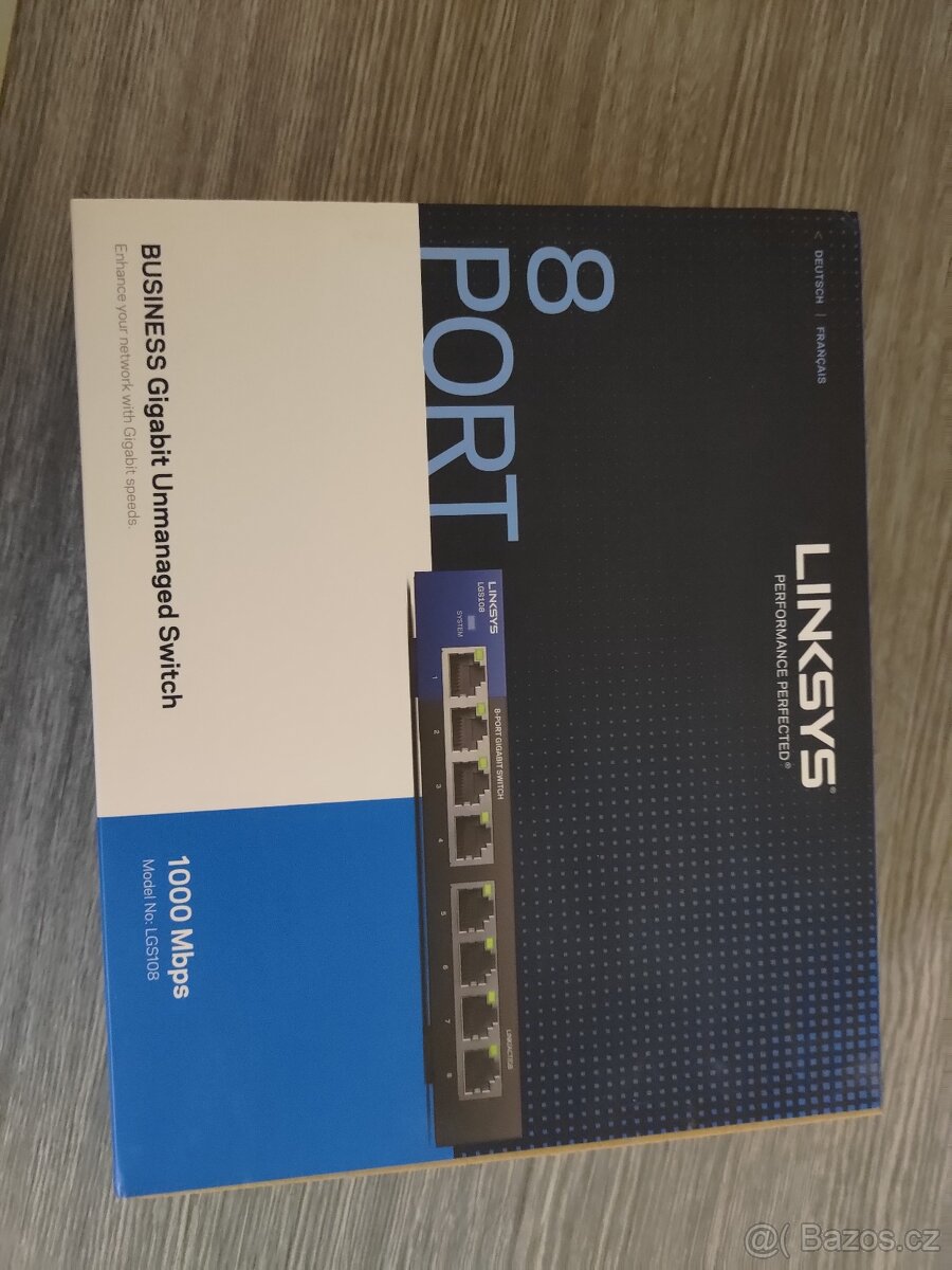 Linksys lgs108 8 port gbit přepínač (switch) - 2