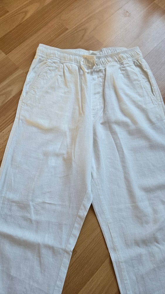 Kalhoty z lněné směsi H&M, vel. 164 - 2