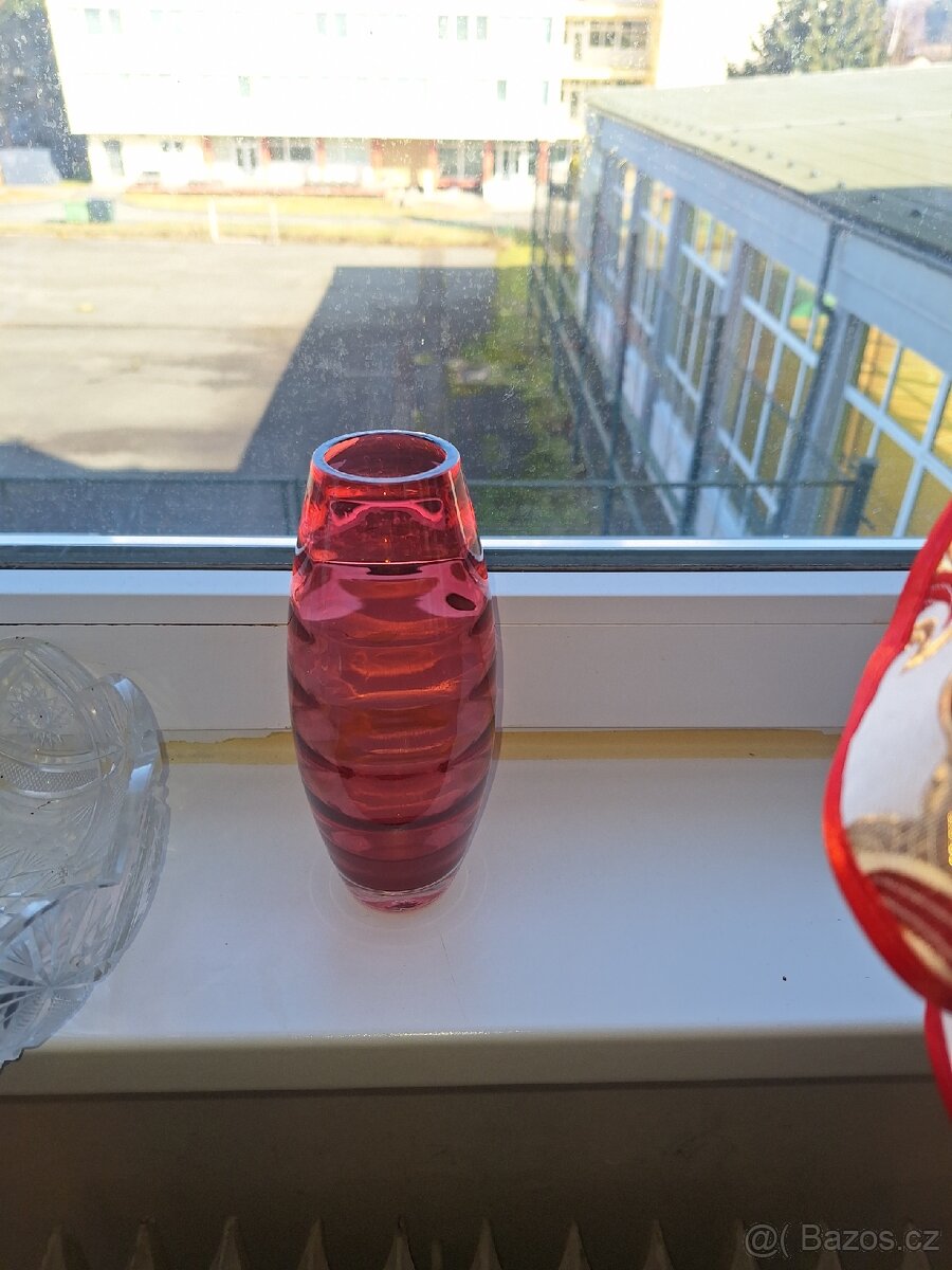 Karel Wünsch malinowy wazon - 2