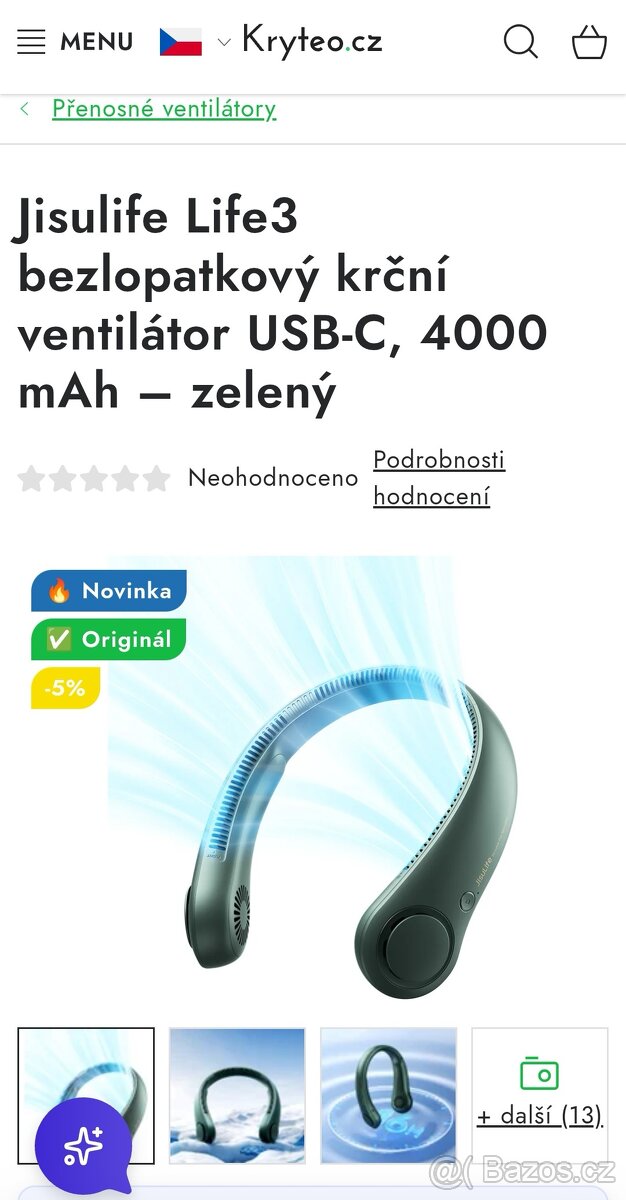 Ventilátor na krk - 2