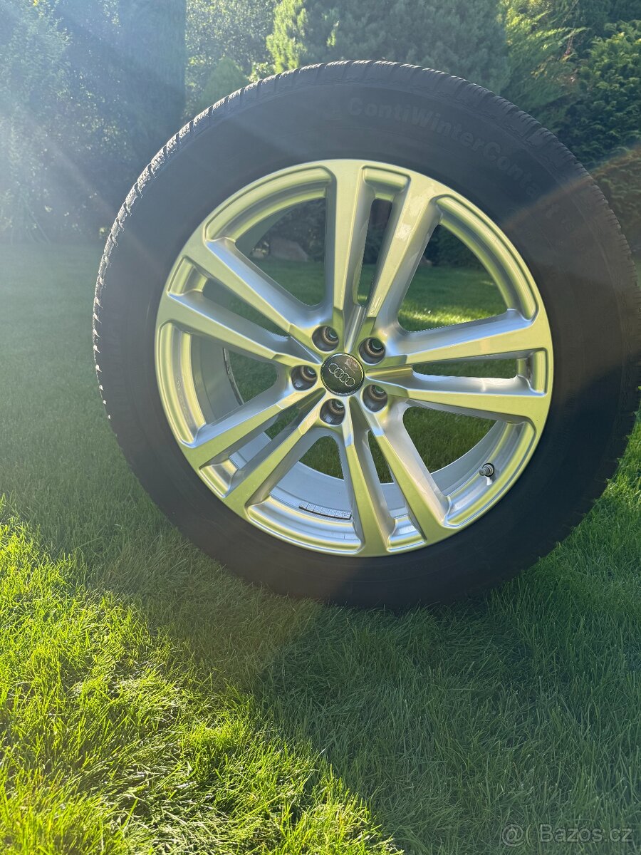 Originální ALU kola Audi 20" – zimní Continental, TOP stav, - 2