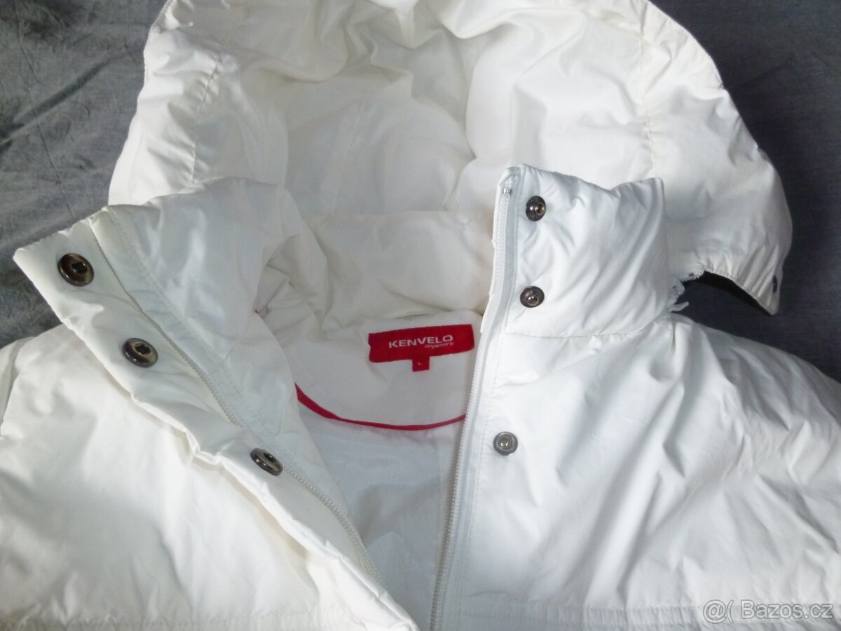 PRODÁM NÁDHERNOU PÉŘOVOU BÍLOU BUNDU KENVELO - 2