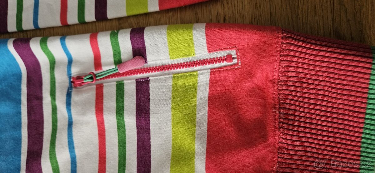 Dívčí pruhovaná mikina zn. Lewro, vel. 140/146 - 2