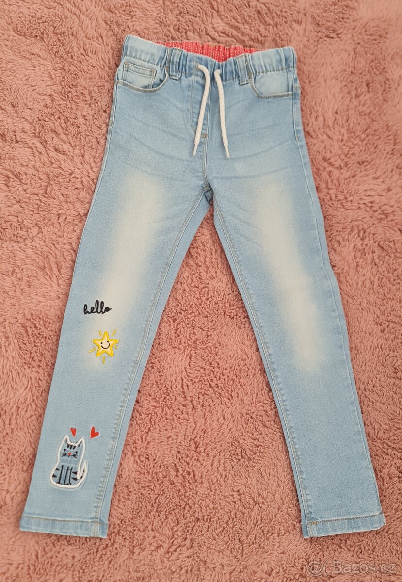 dívčí džíny PEPCO, F&F vel. 122 - 2