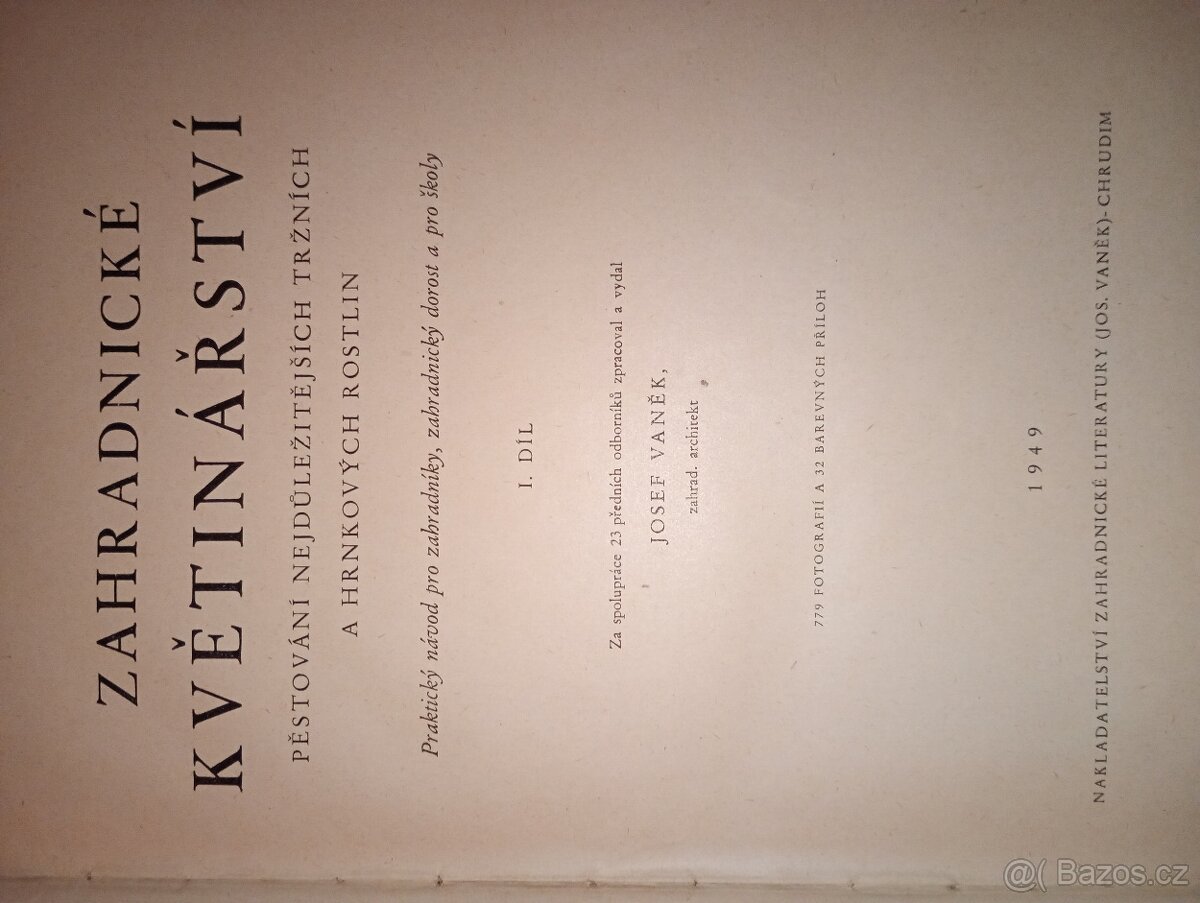 Zemědělská abeceda, Přírodopis rostlin a Zahradnické květiná - 2