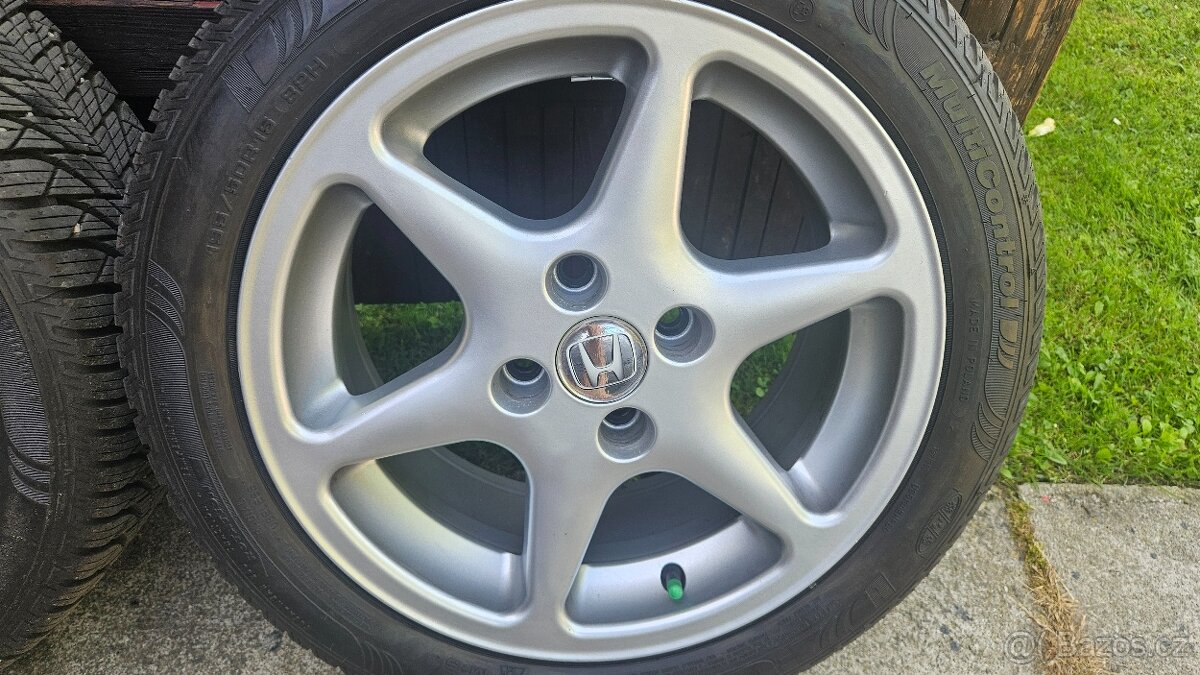 Alu 4x100 r15 et 38 pneu 195/50/15 zimní - 2