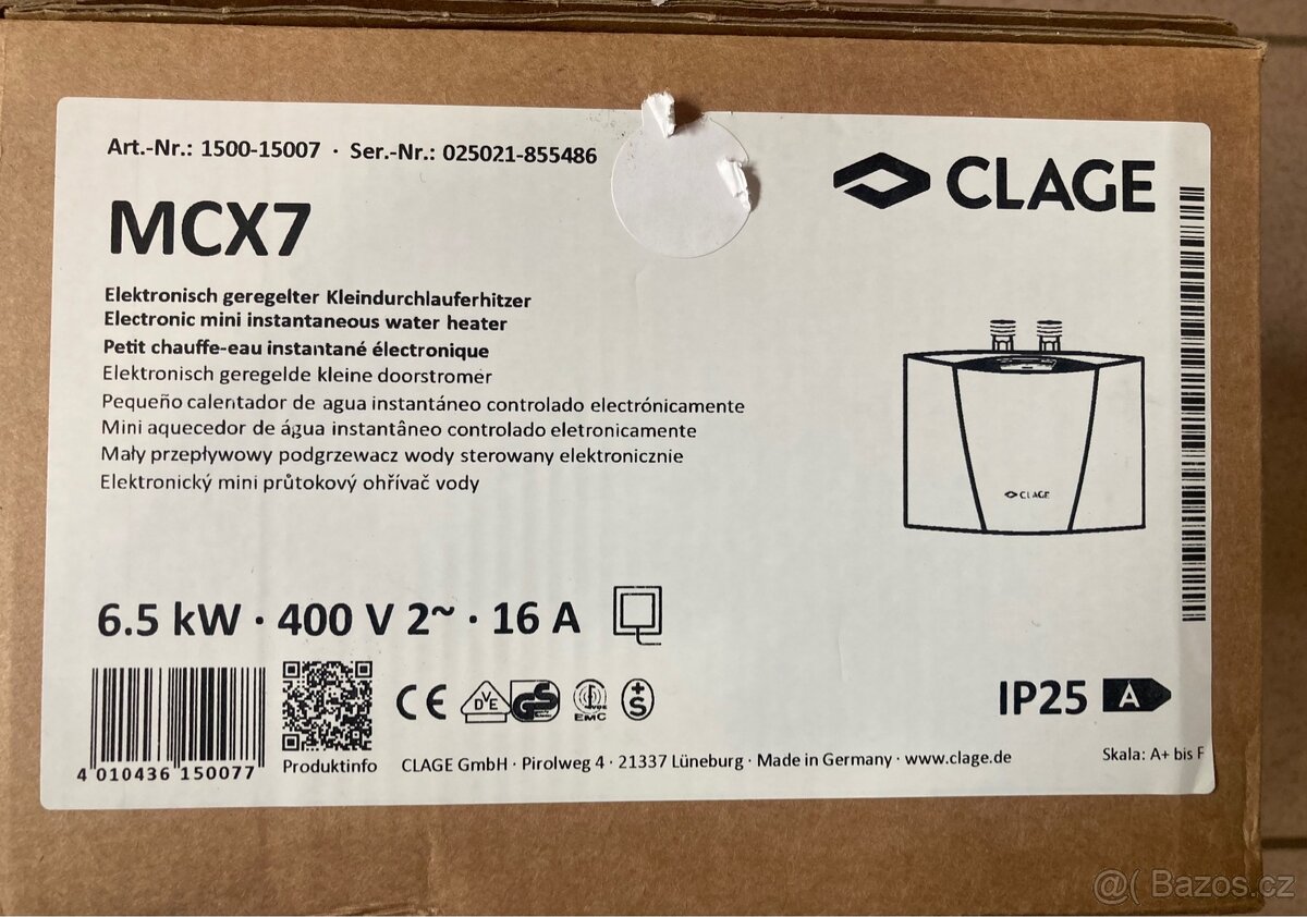 Clage MCX 7 - 2