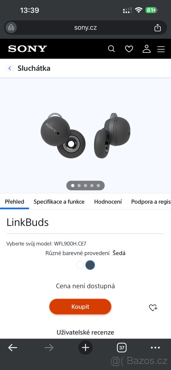 Sluchátka SONY LinkBuds - 2