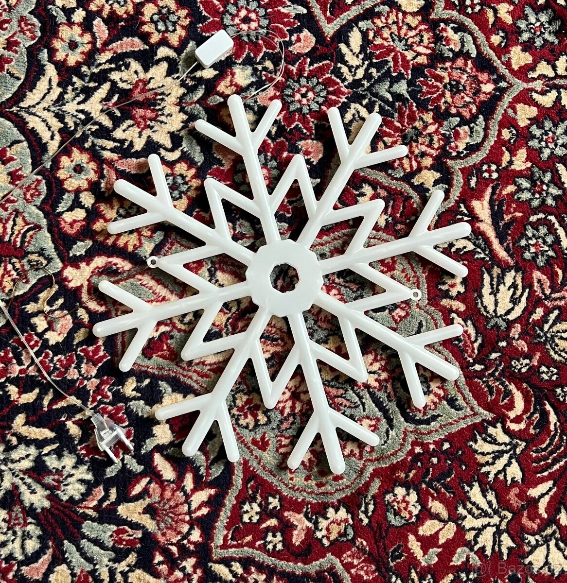 Vánoční LED vločka do okna (40 cm) - 2