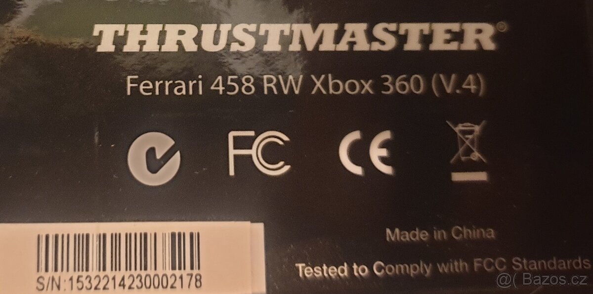 Set Thrustmaster Ferrari 458 RW + pedály + stojan - 2