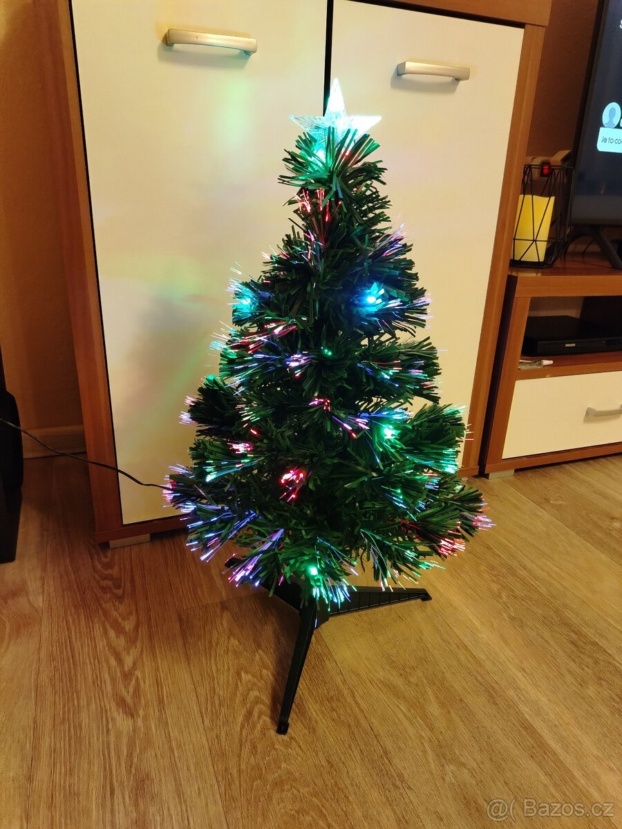 Stromek s optickými vlákny , 60 cm, LED - 2