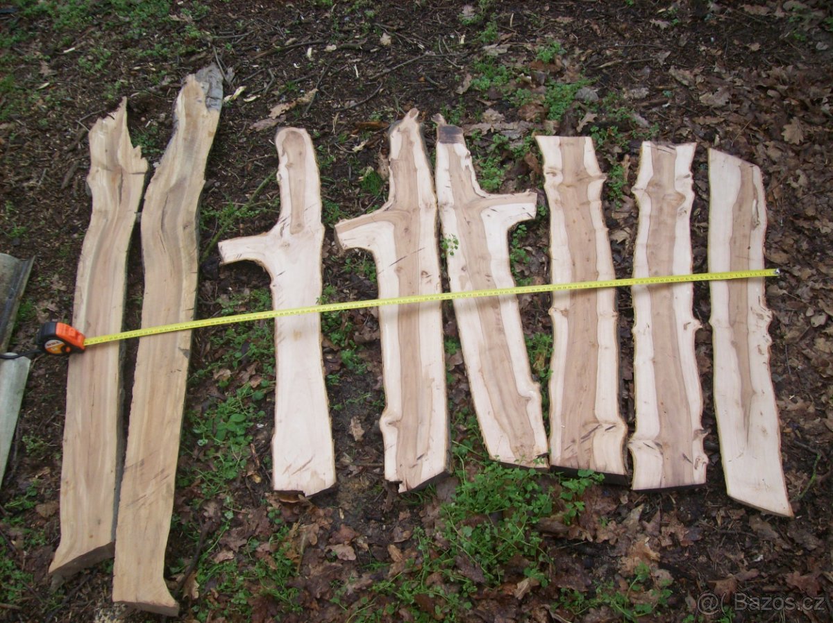 Jabloňová prkna, síla 2,5cm, dřevo jabloň, - 2