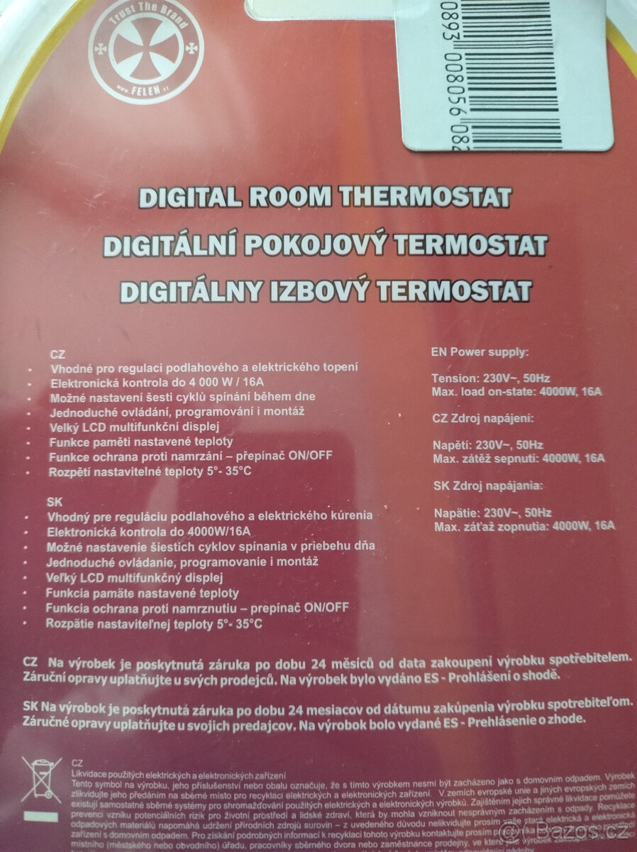 Digitální termostat - 2