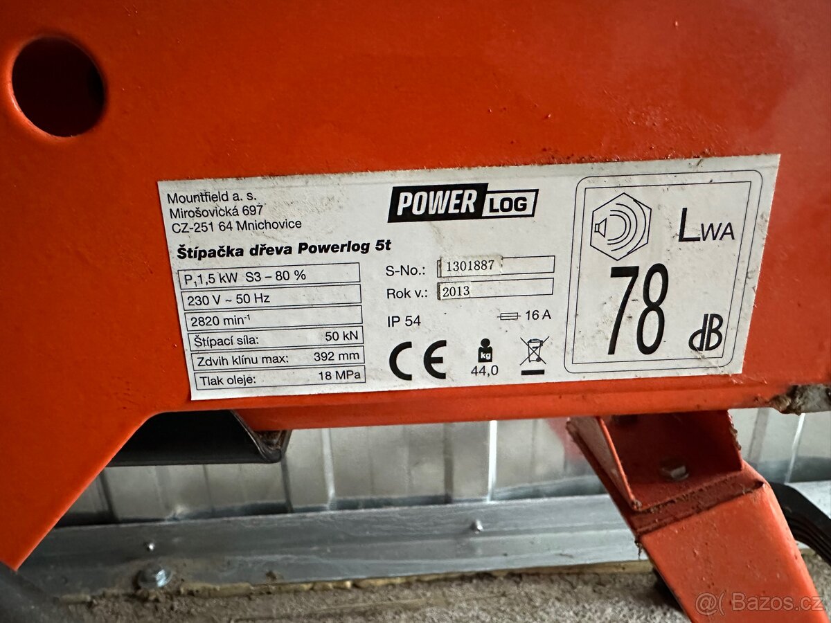 Štípačka na dřevo 5t POWERLOG - 2