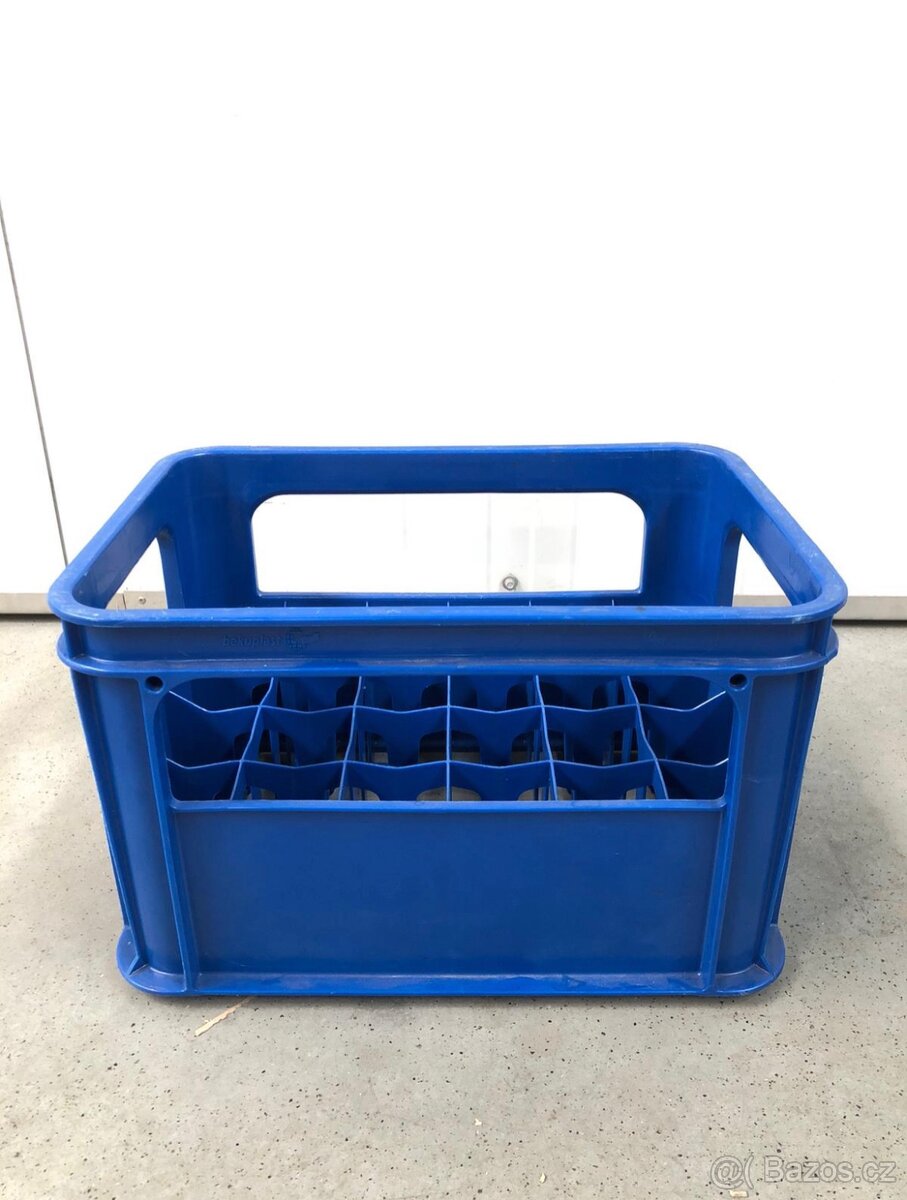 Plastové přepravky 24 lahvi- modré - 2