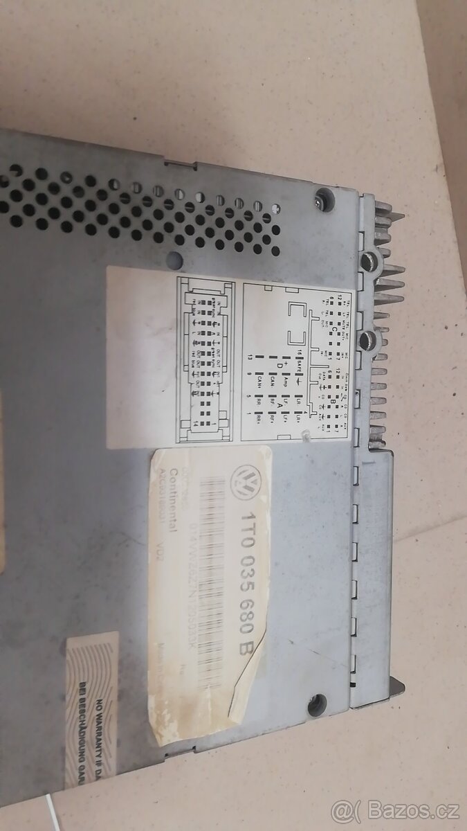 autorádio B6+rámeček - 2