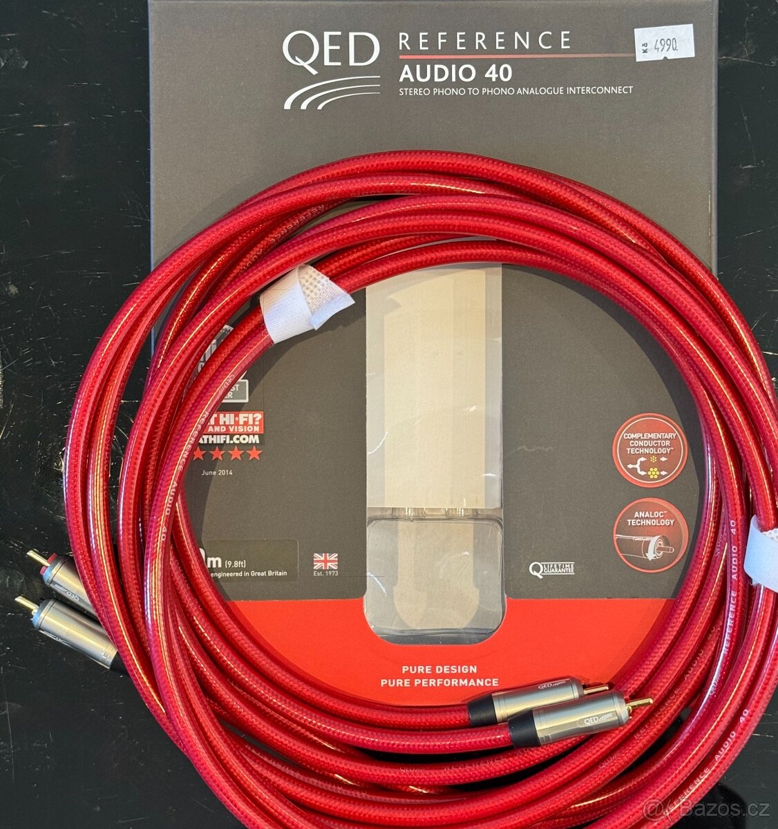 QED Reference Audio 40 3m RCA kabel - 2