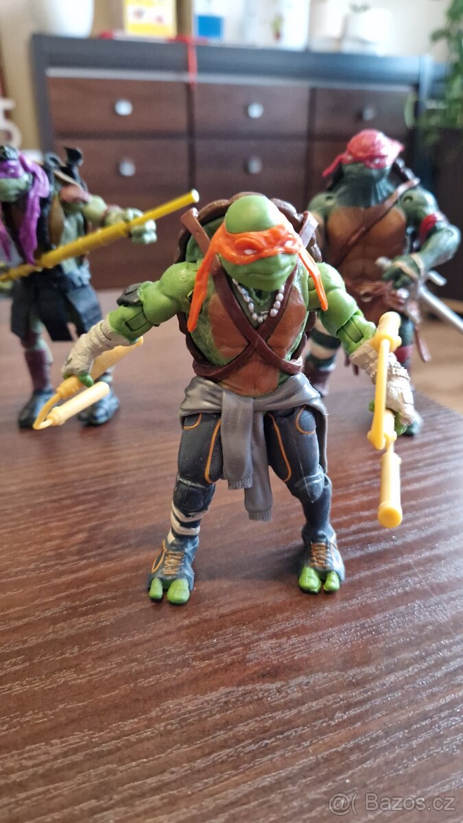 figurky želvy ninja turtles pohyblivé 15cm 3ks - 2