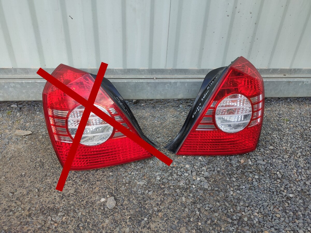 Zadní část Elantra r.v.03-06 - modrá XX - 2