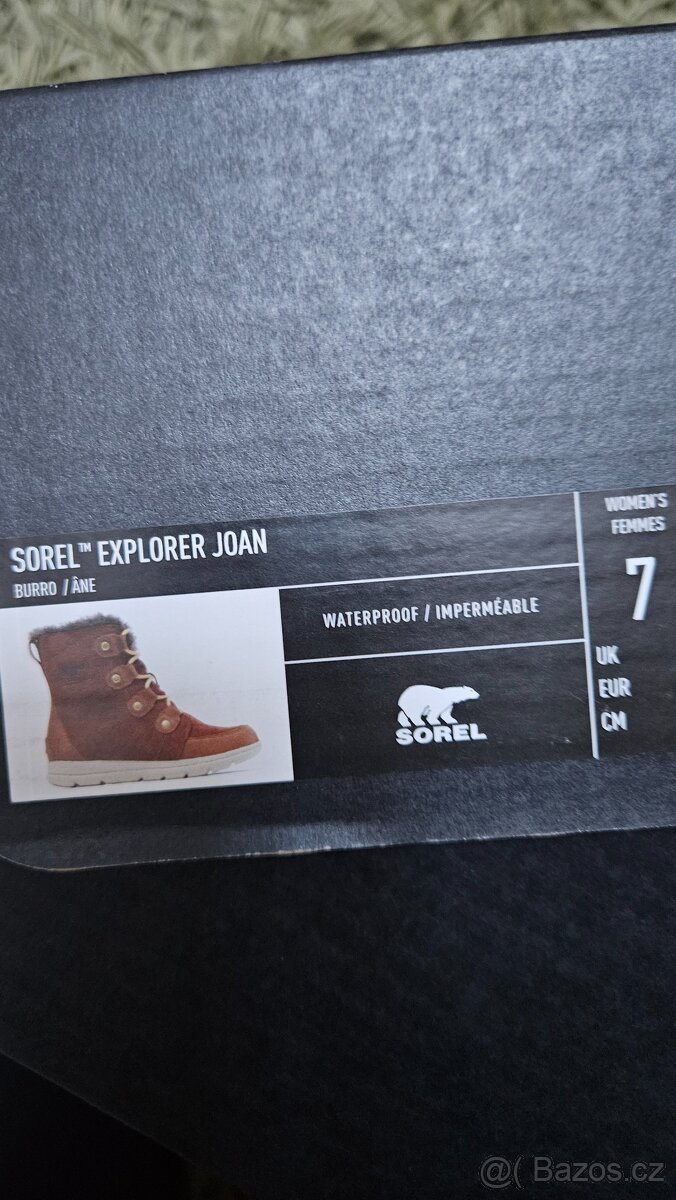 Zimní kožené boty SOREL vel. 38 (spíše 36-37) - 2