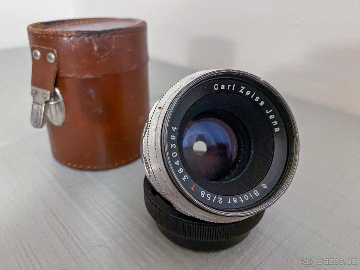 objektiv CARL ZEISS JENA BIOTAR 2/58 T bajonet Praktina - 2