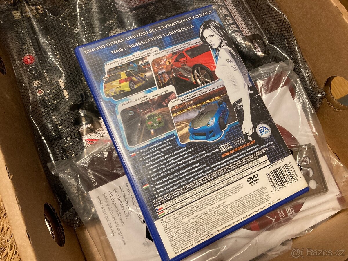 Need for Speed Underground, PS2, český přebal - 2