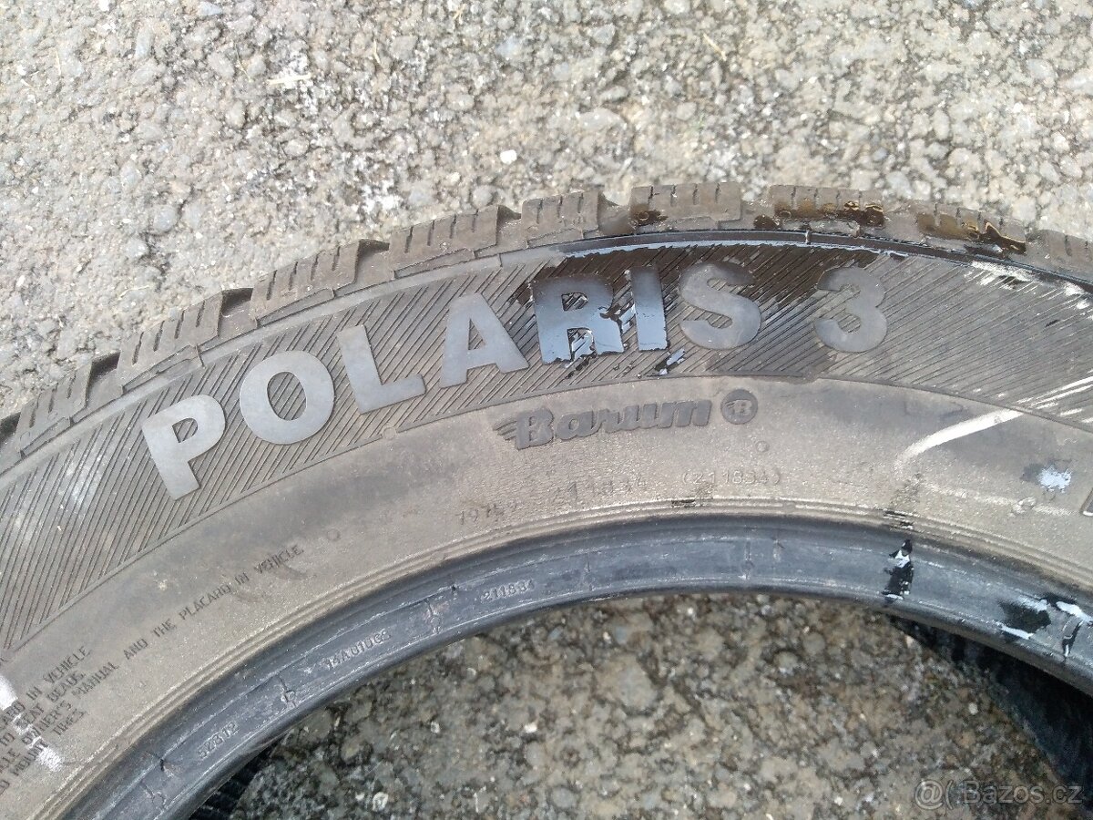 Prodám zimní gumy Barum Polaris 3 185/60 R15 84T - 2