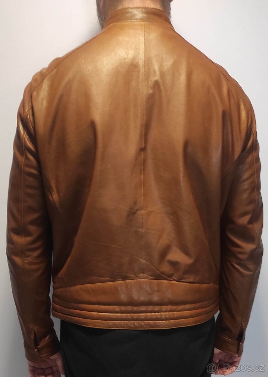 Kožená panská bunda vel.56 - 2