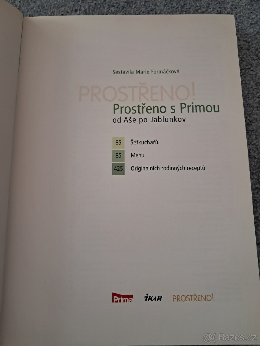 Kniha Prostřeno - 2