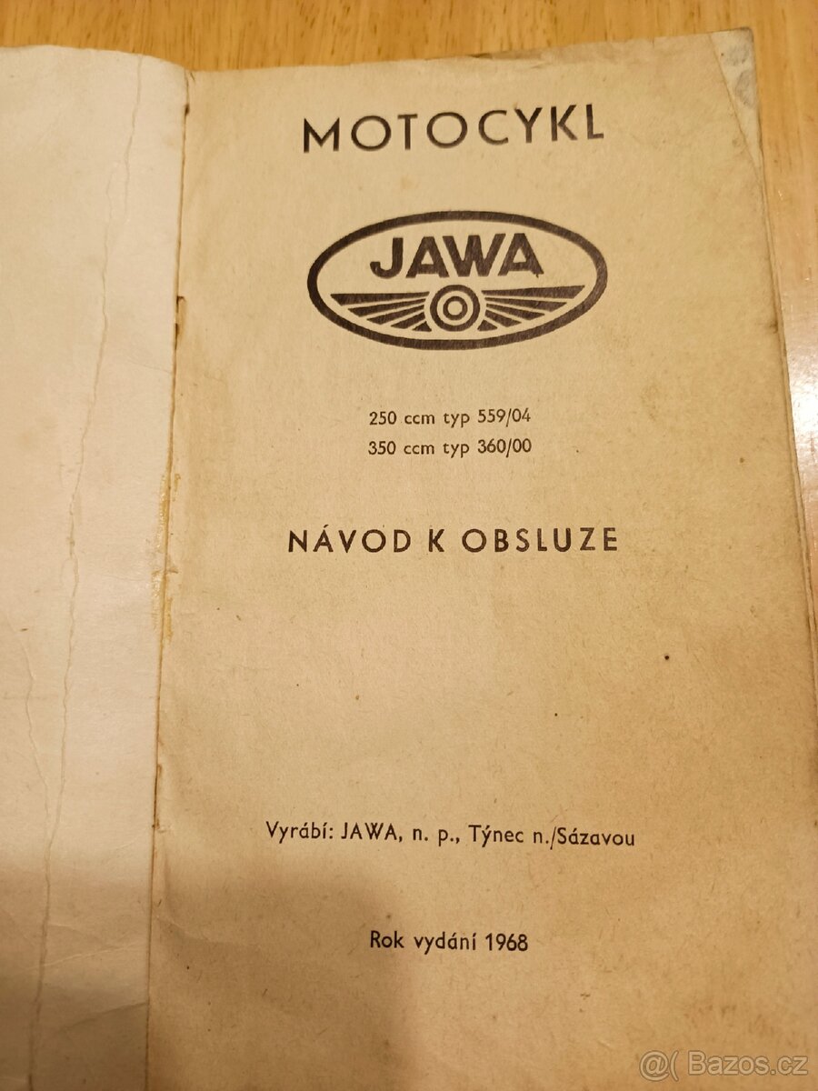 Jawa Panelka-návod k obsluze - 2