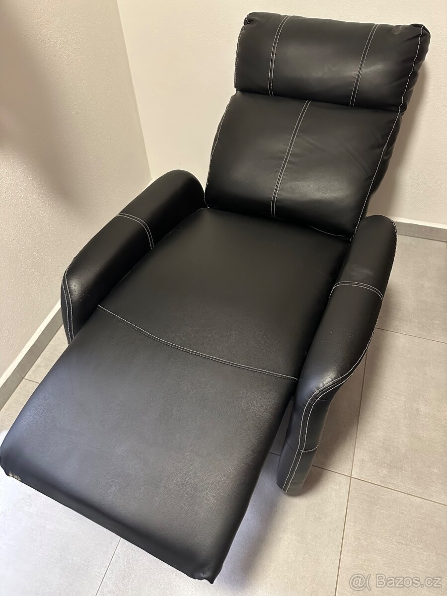 Kožené polohovací křeslo - 2