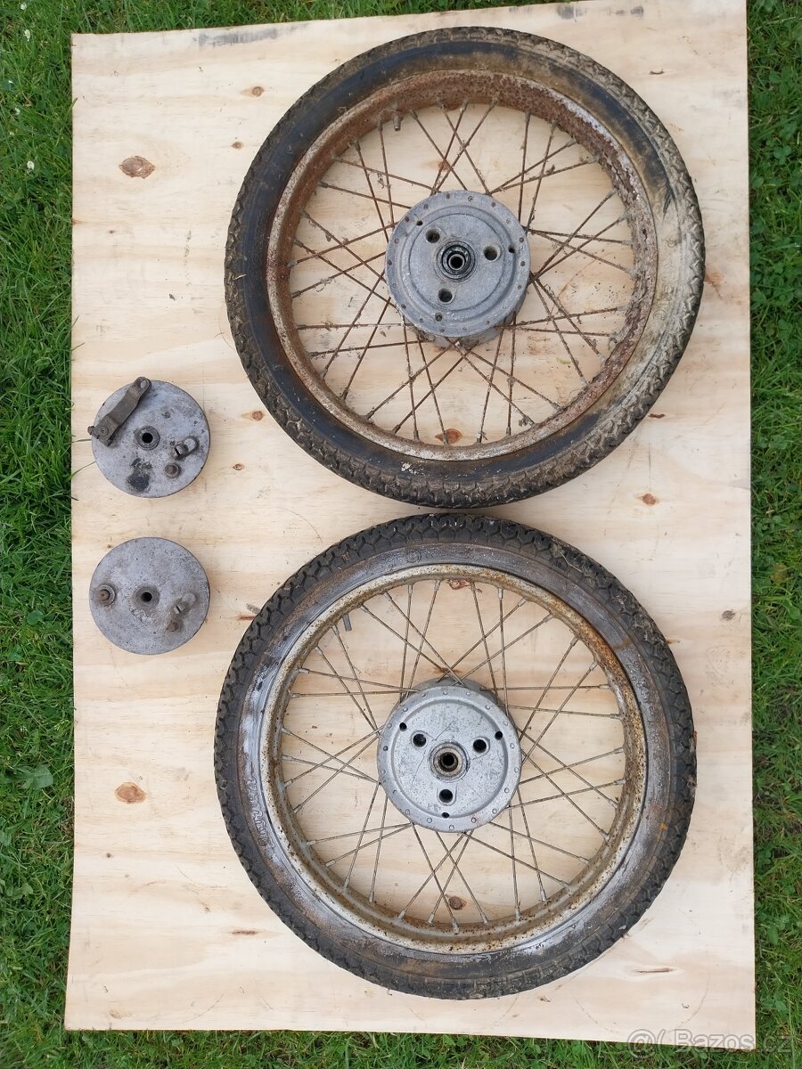 Kola a štíty Jawa 50/05 - 2