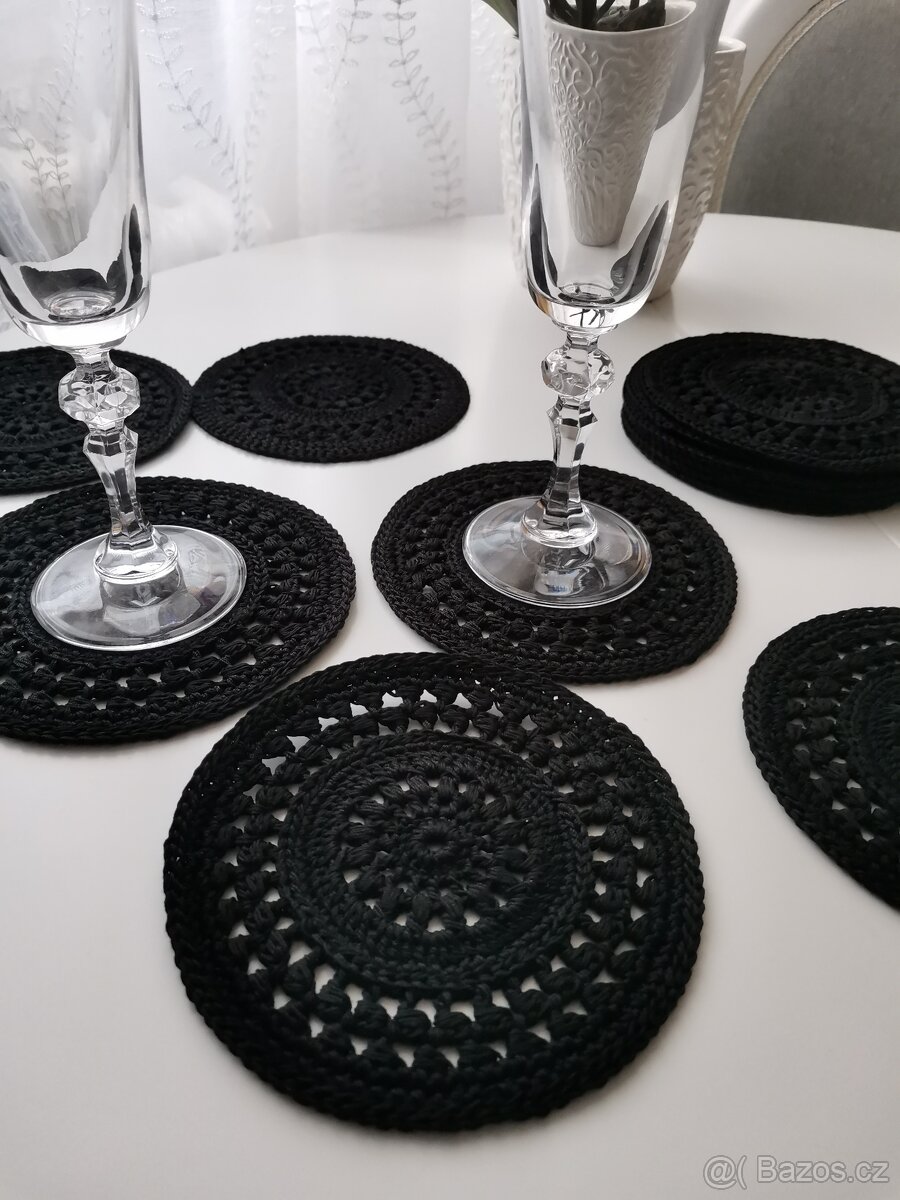 Háčkované postírání 6 ks - 2