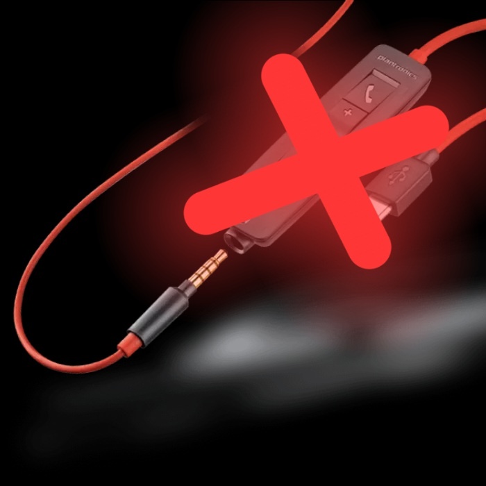 Plantronics BLACKWIRE C3225T 3.5mm Connector Headphones - 2