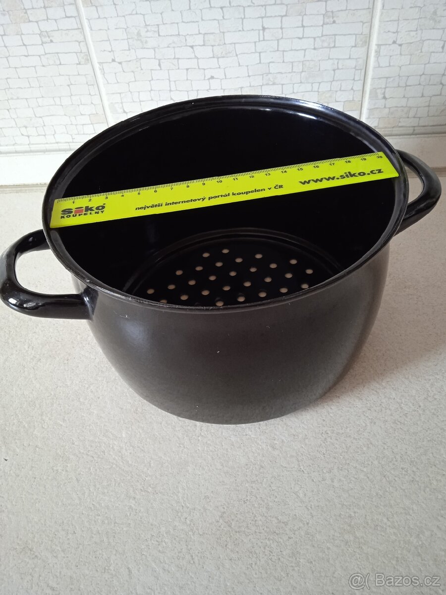 Napařovací smaltovaný hrnec - 2