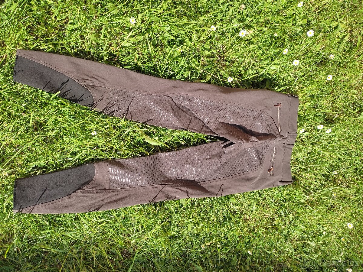 Hnědé rajtky Equiline X-grip - 2