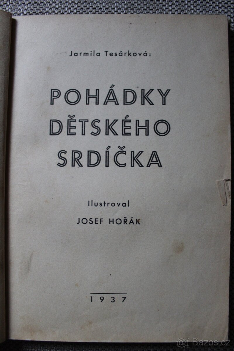 Pohádky dětského srdíčka - kniha z roku 1937 - 2