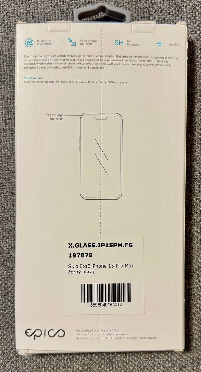 Ochranné sklo Epico IPhone 15 Pro Max - 2