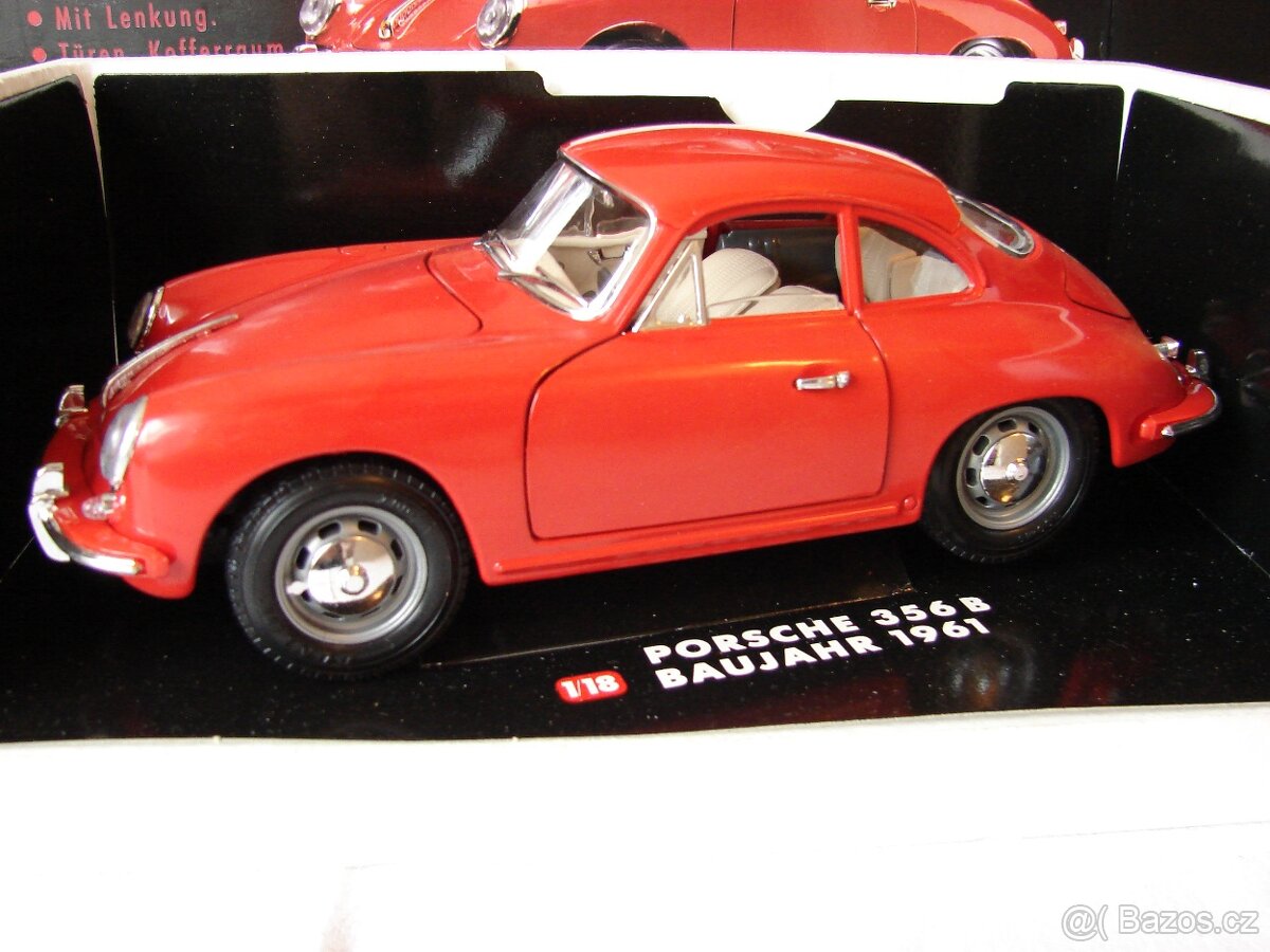 1:18 MAISTO - Porsche 356B (1961) červená - 2