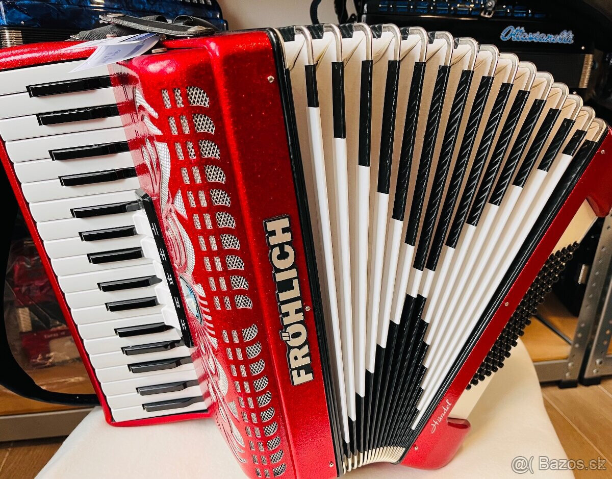 Predám akordeón Weltmeister-Fröhlich Handel 72 basový - nový - 2