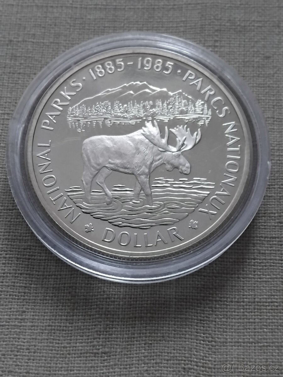 1 Dollar Canada 1985 stribro - 2