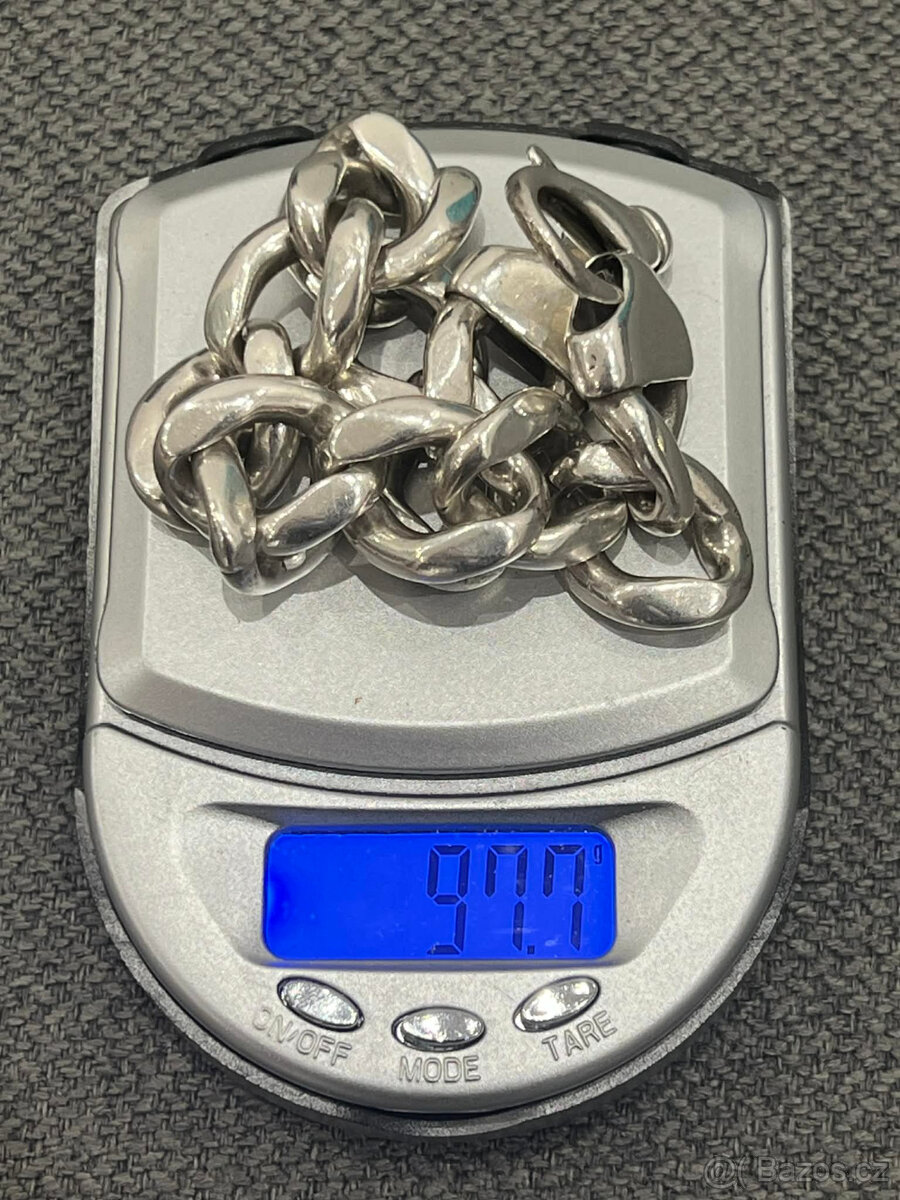 stříbrný náramek ( 97,70 gramu ) - 2
