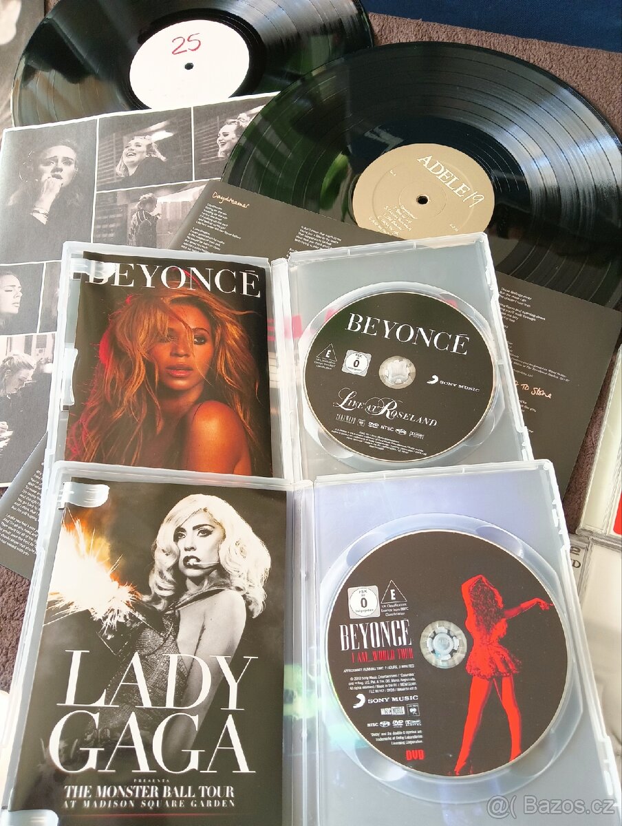 LP Adele, CD/DVD Beyoncé apod. - 2